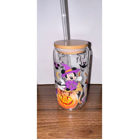 Mickey Halloween Glass Set featuring Minnie Donald Duck 16oz - Picture 3 of 9